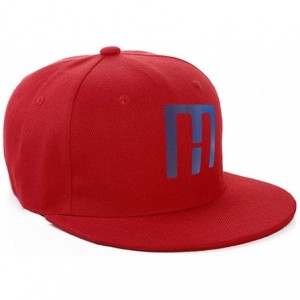 Baseball Caps Embroidered Logo Baseball Cap - Classic Adjustable Hat Men Women Unisex Ball Cap 6 Panels - Red - CU18AKAEAL9 $...