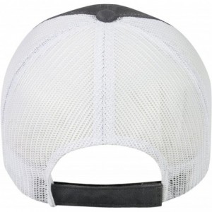 Baseball Caps Garment Washed Meshback Cap - Charcoal/White - CR17Z3YG535 $19.14