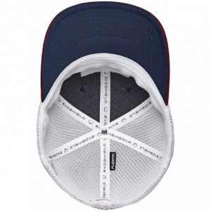 Baseball Caps Rank Flexfit Mesh Baseball Cap - Navy/Red - CN18GZ2LGM0 $47.54