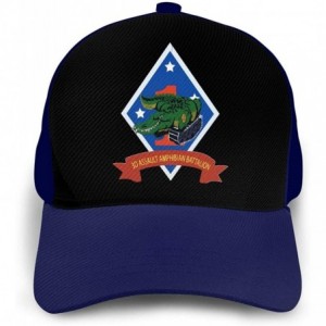 Baseball Caps Marines U-S-M-C 3rd Assault Amphibian Battalion Unisex Adult Hats Classic Baseball Caps Peaked Cap - Navy - CF1...