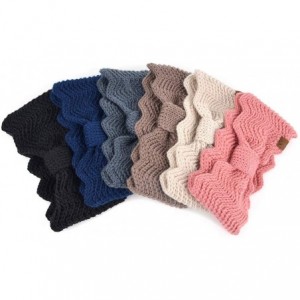 Cold Weather Headbands Winter Ear Bands for Women - Knit & Fleece Lined Head Band Styles - Beige Knotted - CP18A9E4KK6 $18.46