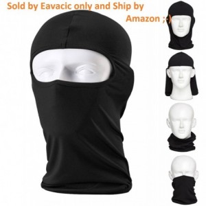 Balaclavas Balaclava Tactical Face Mask Hood Neck Gaiter 1 Pack (Black) - CW12NW6UUL6 $22.63