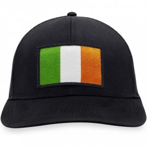Baseball Caps Irish Flag Hat - Ireland Trucker Hat Baseball Cap Snapback Golf Hat (Black) - CM195LRN25X $34.77