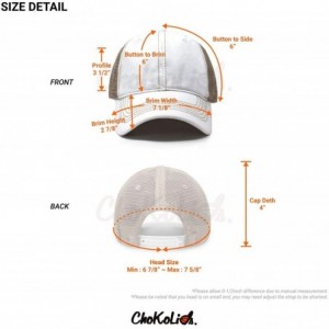 Baseball Caps Vintage Distressed Trucker Hat Adjustable Back Unisex Headwear - Navy - CW18OXZYCWK $20.32