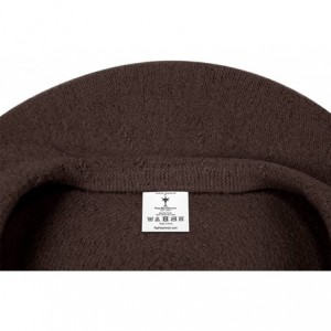 Berets Wool Blend French Bohemian Beret - Dark Brown - CM11B3FDT5L $18.46