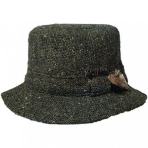 Fedoras Men's Donegal Tweed Original Irish Walking Hat - Sea Green Salt & Pepper - C218343ERXK $108.50
