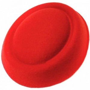 Berets Hair Accessories for Women Beret Felt Mini Hat Hairclip Beret Base Retro Hat - Red - C318Z2U35RL $22.83