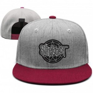 Sun Hats Unisex Mesh Flat Cap -Logo-Funny- Caps for Mens Womens - Slipknot Logo Funny-15 - CB18K75ZAGM $33.43