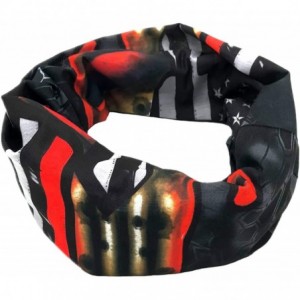 Balaclavas Seamless Bandana Protection Motorcycle Headbands - Red Skull - C6193Y3MDQA $29.31