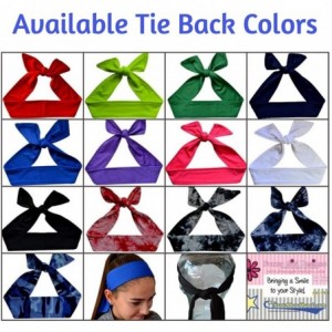 Headbands Volleyball TIE Back Moisture Wicking Headband Personalized with The Embroidered Name of Your Choice - C81875MR38T $...