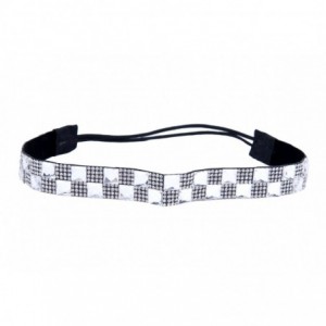 Headbands Bohemian Pattern Elastic Stretch Seed Bead- Fabric- Lace Headbands (Crystal Headband_E) - Crystal Headband_e - C211...