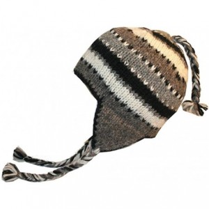 Skullies & Beanies Beanie Hats Women Men Fleece Lined Knit Wool Thick Ski Trapper Winter Hats - S/M - Multi Gy 1 - CM188W7S8C...