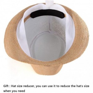 Fedoras 100% Wool Fedora Hat Mens Fedora Hats for Men Trilby Hat Straw Sun Hat Panama Hat - CK18NE8E366 $29.25