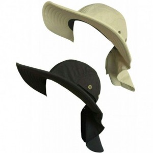 Sun Hats Men Women Boonie Bucket Hat with Neck Flap Wide Brim UV Protection Sun Hat Cap Packable Adjustable - CB18RIY6K6G $29.90