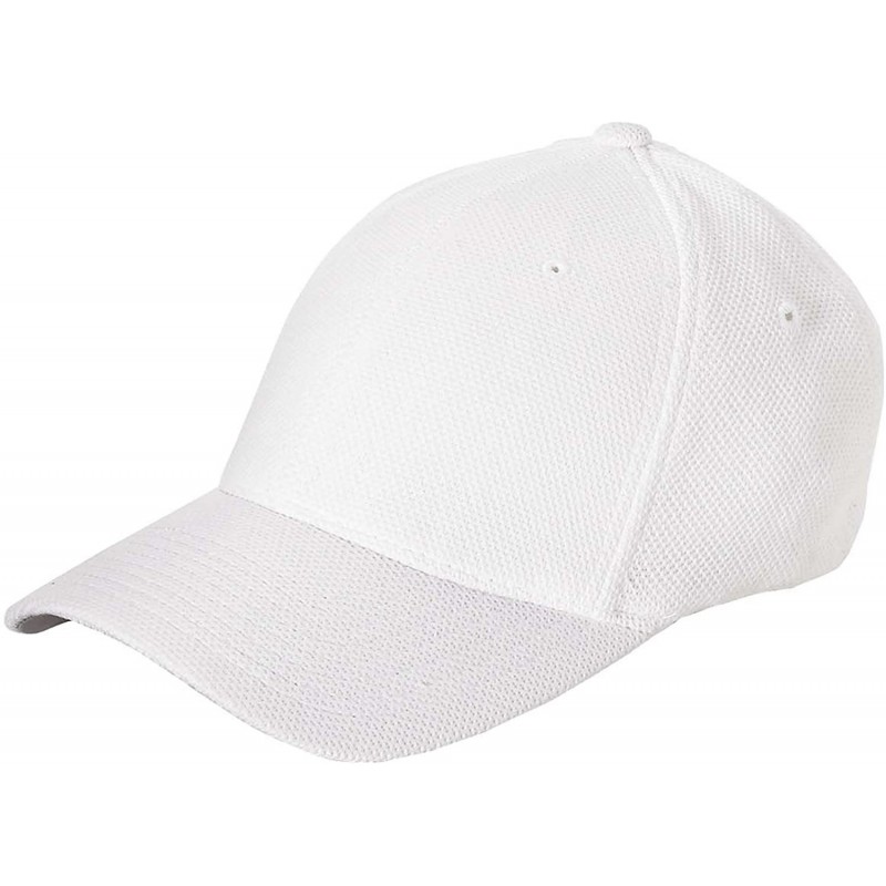 Baseball Caps Cool & Dry Pique Mesh Cap (6577CD) - White - CC12DELPIPF $19.03