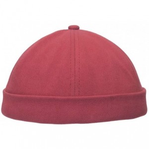 Skullies & Beanies Docker Leon Harbour Hat Watch Cap Breathable Mesh Design Retro Brimless Beanie Hat Unisex - Ct15-urban Red...