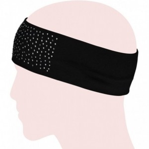 Headbands Simple Sparkling Rhinestone Stretch Headband - 1 Pc - Black - CC1174LJS53 $20.71