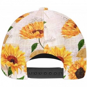 Baseball Caps Sunflowers Lavenders Flowers Adjustable Unisex Men Women All Over Print Dad Caps Classic Baseball Hats - Design...