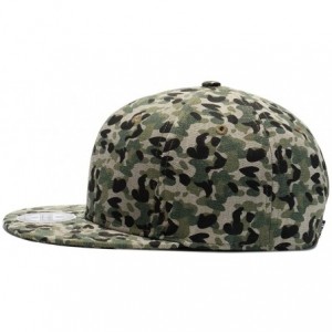 Baseball Caps Unisex Snapback Hats Adjustable USA Army Camouflage Flat Brim Baseball Cap - W139 - C418R4C93HK $20.93