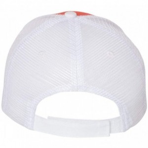 Baseball Caps Sandwich Trucker Cap - Orange/White - CH183G52QI9 $18.41