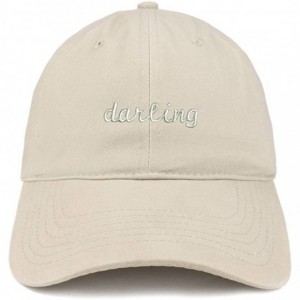 Baseball Caps Darling Embroidered 100% Cotton Adjustable Strap Cap - Stone - CG12IZKUSWD $35.53