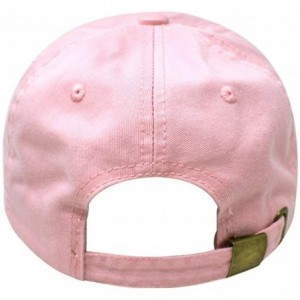 Baseball Caps Hamsa Dad Hat Cotton Baseball Cap Polo Style Low Profile - Pink - CF188COHNRA $24.76