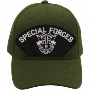 Baseball Caps US Special Forces Hat/Ballcap Adjustable One Size Fits Most - Olive Green - CE18IS24ZC9 $49.63
