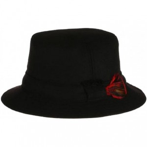 Fedoras Men's Donegal Tweed Original Irish Walking Hat - Black - C7182OA47H5 $106.81