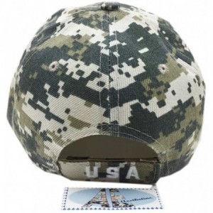 Baseball Caps Patriotic American Flag Design Baseball Cap USA 3D Embroidery - Digital - CF18ZXCC4Q0 $33.88
