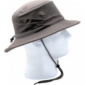 Baseball Caps Classic Cotton Hat with Wind Lanyard- Dark Brown- UPF 50+ Maximum Sun Protection- Style 4471DB - Dark Brown - C...