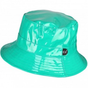 Bucket Hats Women's All Season Foldable Waterproof Rain Bucket Hat - Mint - CT18OWAN4Q4 $28.60