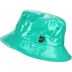 Bucket Hats Women's All Season Foldable Waterproof Rain Bucket Hat - Mint - CT18OWAN4Q4 $27.86