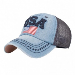 Baseball Caps Clearance Todaies American Baseball Snapback - Navy - C4188A3YLXL $20.15
