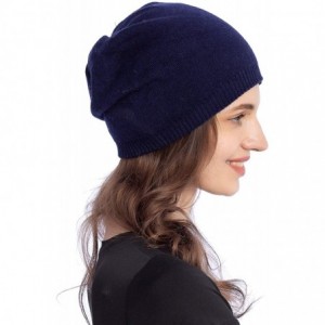 Skullies & Beanies Women Light Soft Wool Double-Layer Beanie Skull Hat Stylish Outdoor Urban Cap Winter Fall Spring - CG18Y7O...