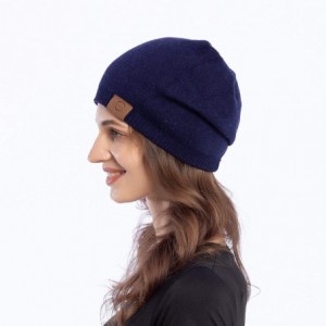 Skullies & Beanies Women Light Soft Wool Double-Layer Beanie Skull Hat Stylish Outdoor Urban Cap Winter Fall Spring - CG18Y7O...