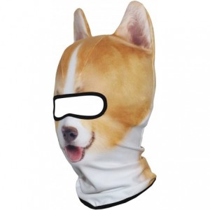 Balaclavas 3D Animal Neck Gaiter Warmer Windproof Full Face Mask Scarf for Ski Halloween Costume - Corgi - C018I4TXA60 $36.19