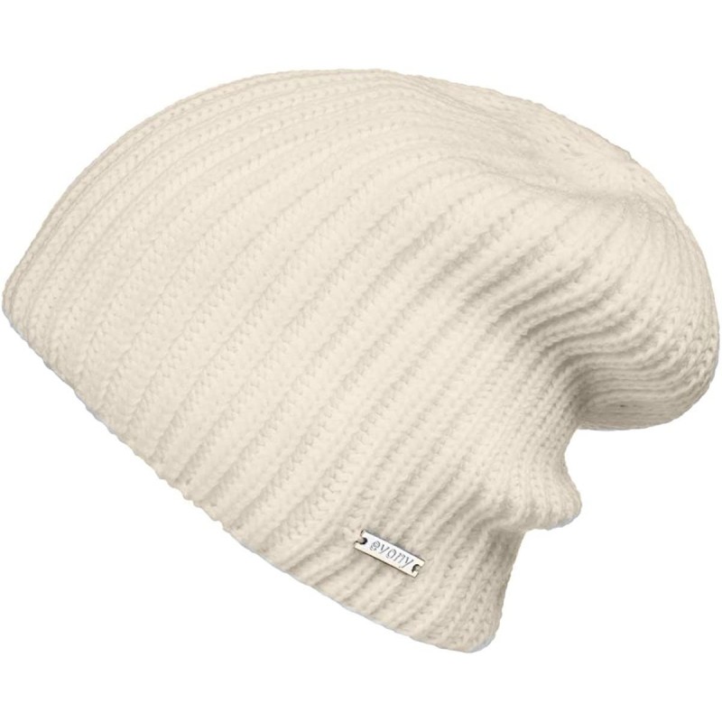 Skullies & Beanies Fitted Knit Beanie Hat for Men & Women - Stylish- Soft & Warm Beanie - White - C718NOITESW $18.67