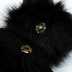 Skullies & Beanies Classic Cable Knit Beanie Detachable - Pom Pom - Navy - CV18Y33OH2G $24.44