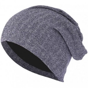 Skullies & Beanies Baggy Warm Caps Hat for Men Women- Sttech1 Crochet Winter Wool Knit Ski Beanie Skull Slouchy Hat (Navy) - ...