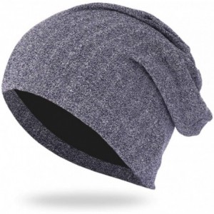 Skullies & Beanies Baggy Warm Caps Hat for Men Women- Sttech1 Crochet Winter Wool Knit Ski Beanie Skull Slouchy Hat (Navy) - ...