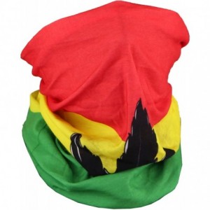 Balaclavas Seamless Face Mask Bandanas for Dust- Outdoors- Festivals- Sports - Red Yellow Green Leaf - CN198D78Y9H $22.72