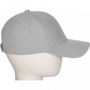 Baseball Caps Classic Baseball Hat Custom A to Z Initial Team Letter- Lt Gray Cap White Black - Letter L - CC18IDTQQL7 $20.43