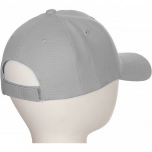 Baseball Caps Classic Baseball Hat Custom A to Z Initial Team Letter- Lt Gray Cap White Black - Letter L - CC18IDTQQL7 $20.43