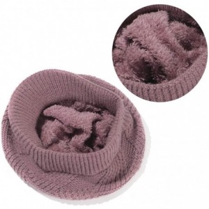 Skullies & Beanies Womens Winter Warm Hat Newsboy Hat Fleece Lining Slouchy Beanie Knitted Caps with Visor - Light Purple - C...