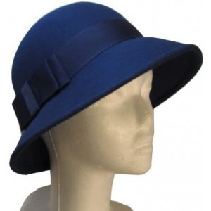 Sun Hats Dark Blue Wide Grosgrain Band Hat - CT1183QXFV1 $44.74
