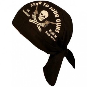 Skullies & Beanies Skull Cap Biker Caps Headwraps Doo Rags - Stick to Your Guns 2nd Amendment - CP12ELHNI1R $25.03