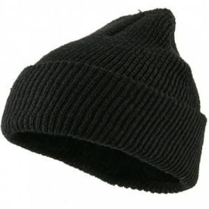 Skullies & Beanies Military Wool Cuff Beanie - Black - CQ112WHU1HX $46.57
