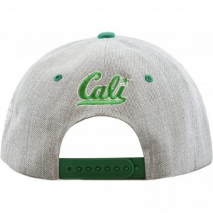 Baseball Caps 1300A New Republic California Soft Heather Grey Snapback Cap - Kelly Green - CY12E06HCTD $18.32