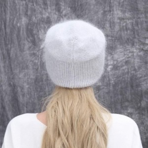 Skullies & Beanies Wool Knit Beanie Daily Hat Women Winter Warm Skullies Cap Cuff Headwear - Gray - CI1867WMDZO $37.20