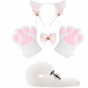 Headbands Plush Trainer Kits Stainless Steel Bunny Toy with Tail Set - 1 - C418SLXYO6C $50.97